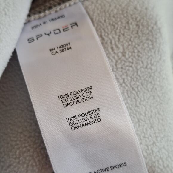 SPYDER Mens Size L Outbound Half Zip Core Sweater Jacket Gray - Picture 3 of 8